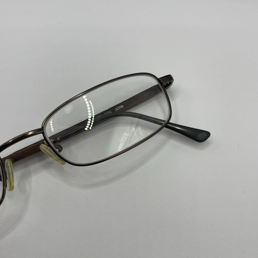 Valentino Eyeglasses 1153 Brown/Wood 0ZR8‎ 145 4/6 53-18 W Y2K Metal Frame Bratz